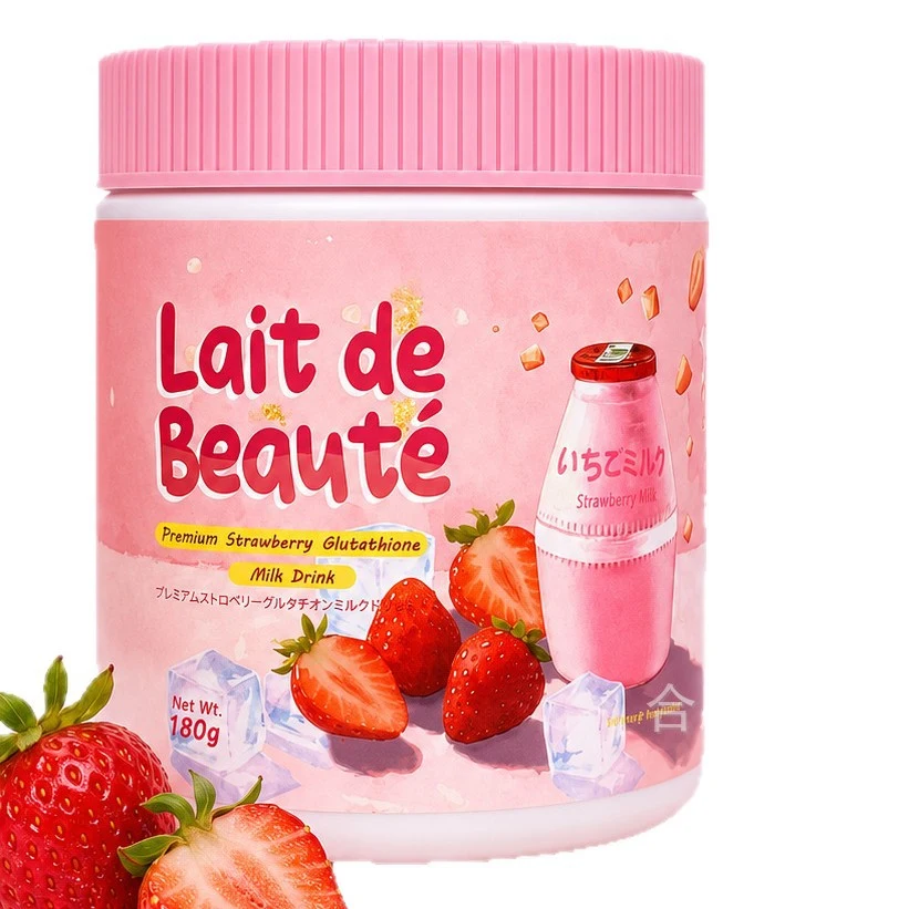 Lait de Beauté — Strawberry packaging