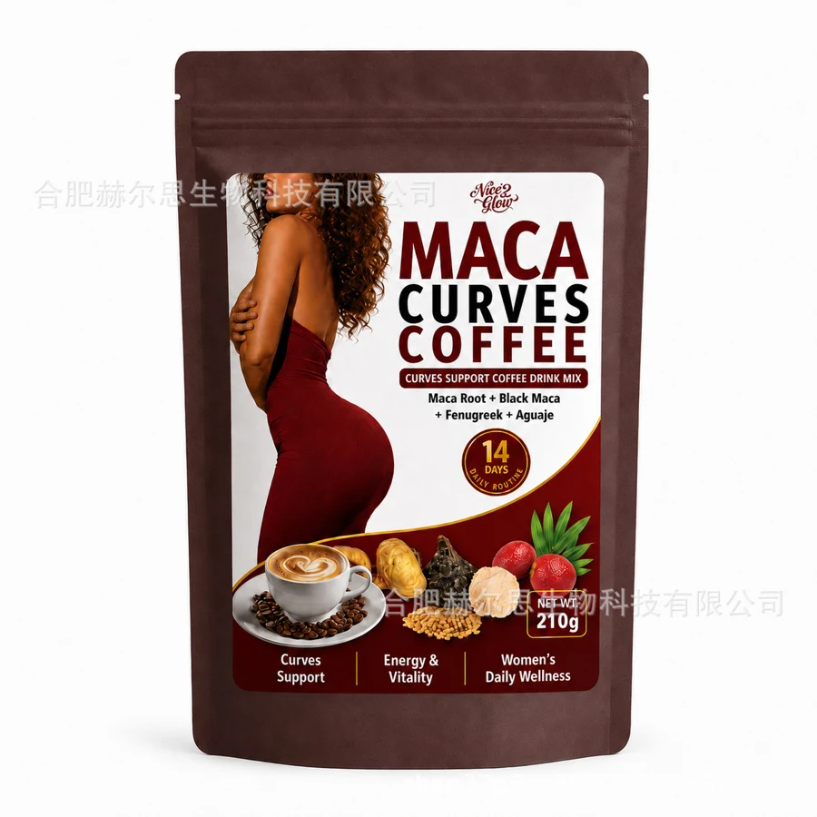 Maca Curves Coffee — 210 g packaging
